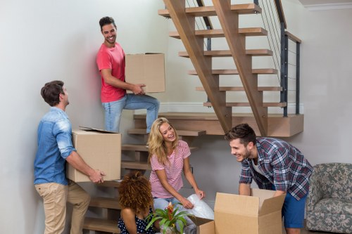 Moving van and removals team serving homes in Belsize Park