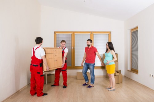 House movers planning a residential move in Belsize Park