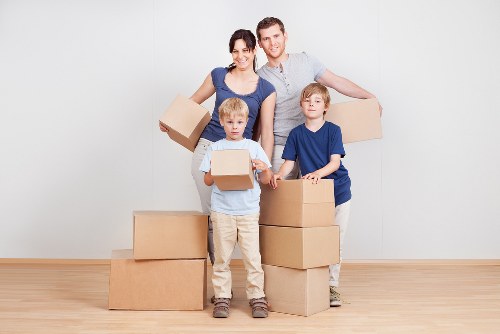 Moving day logistics in Belsize Park residential streets