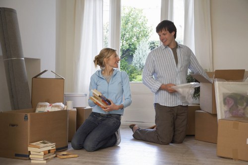 Packing and loading furniture for a flat move in Belsizepark