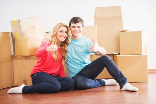 Removal van service supporting a local home or office relocation