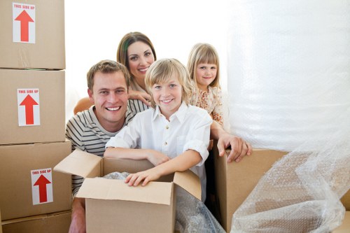 Packing boxes and fragile household items for removals in Belsize Park